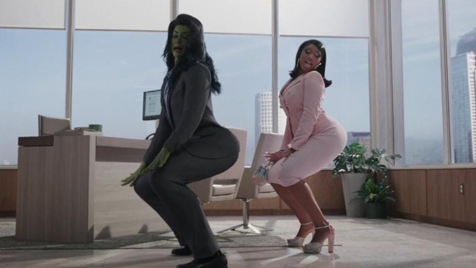 Frame from She-Hulk TV show